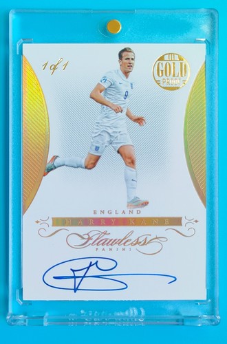 2015-16 Panini Flawless Soccer Harry Kane Flawless Signatures Gold Proof 1/1!