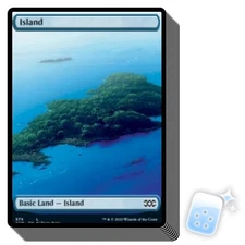 10 pcs ISLAND (375) (FULL-ART) Double Masters Magic MTG MINT CARD