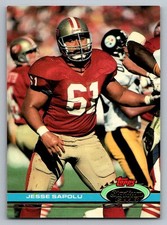 1991 Jesse Sapolu #256 San Francisco 49ers