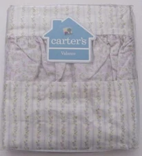 NEW NIP CARTERS CUTE CALICO PURPLE GREEN FLORAL WINDOW VALANCE