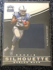 2017 Crown Royale Jumbo Rookie Silhouette Jerseys #14 Marlon Mack  