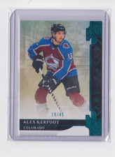 2019-20 UPPER DECK ARTIFACTS AQUA BASE SP 19/45 ALEX KERFOOT #16 AVALANCHE