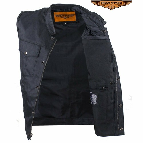 Men's Motorcycle Club Textile Vest With Gun Pocket - Picture 6 of 8