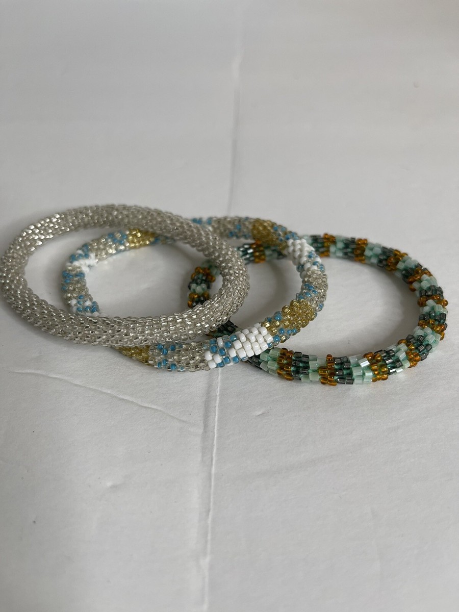 Glass Bead Bracelets Sashka Bracelet Sizes Sashka Hand Beaded