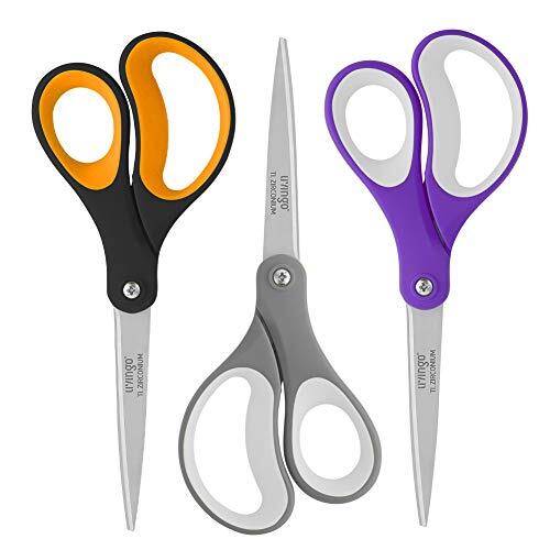 Scissors All Purpose, Student School Scissors, Sharp Titanium Coated Stainles...-image