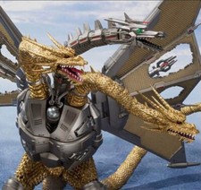 S.H.MonsterArts Mecha King Ghidorah Shinjuku Battle Special Set Figure BANDAI