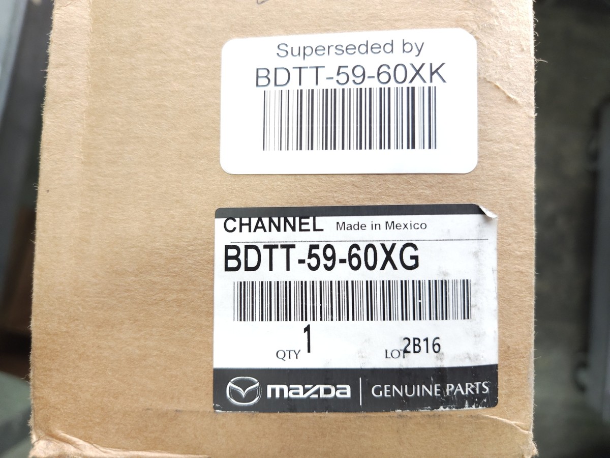 Genuine OEM Mazda BDTT-59-60XK Driver LH Front Glass Channel Run