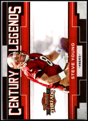 2010 Panini Threads Century Legends  #4 Steve Young FREE SHIPPING!