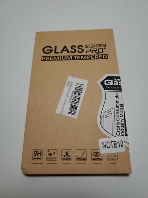 Glass Galaxy Note 10 Plus Screen Protector Toughened Glass Film.  FREE SHIPPING!