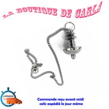 Pendule divinatoire coupelle Silver RADIESTHESIE ESOTERISME VOYANCE