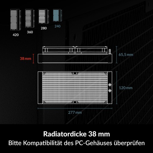 ARCTIC Liquid Freezer III 240 A-RGB (black) CPU Wasserkühler AMD Intel PC AIO - Photo 9/10