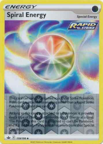 impact energy pokemon card value Impact Energy 157/198 Reverse Holo Chilling Reign Pokemon TCG Card +  Cardsaver