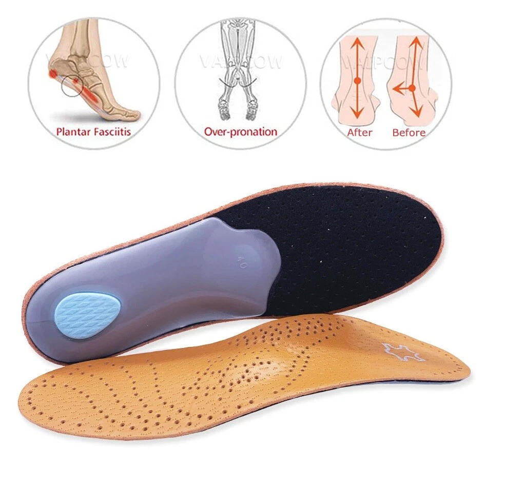 Leather arch support clearance insoles
