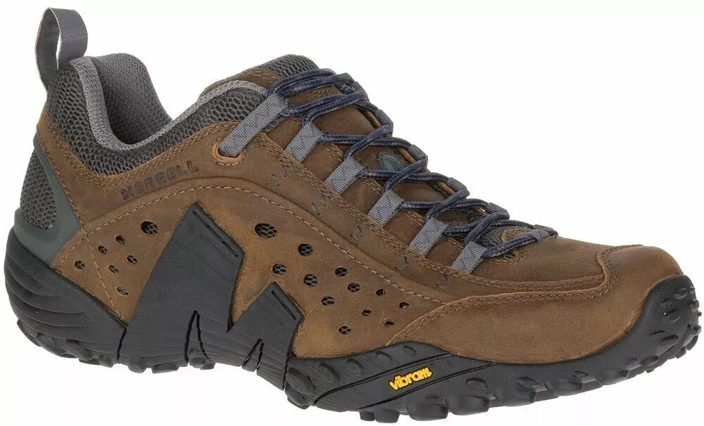 Merrell Intercept Scarpe da Escursionismo Trekking Outdoor per Uomo Marrone Taglia 9