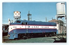 Long Island 619 F9 Milwaukee Road Railroad 126A Engine Vintage Postcard