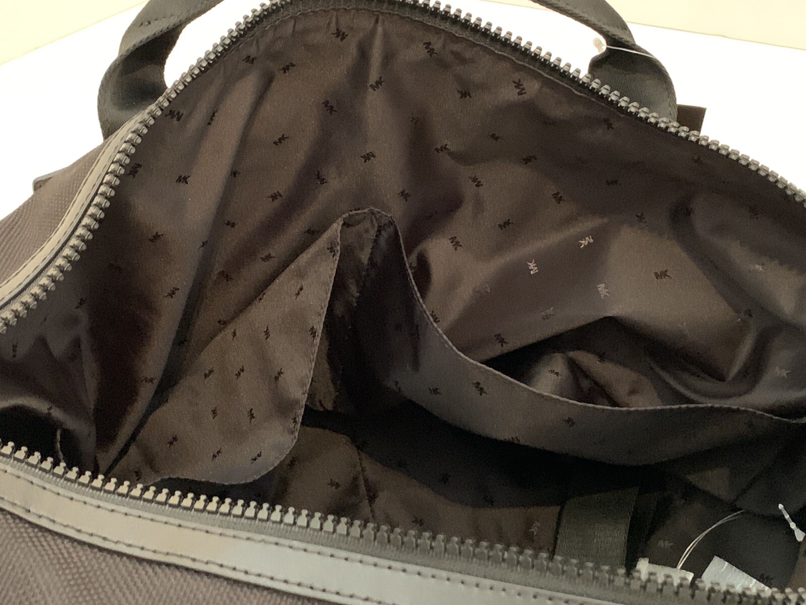 Michael Kors Kent Sport Unisex Mens Weekender Black Leather Travel Bag