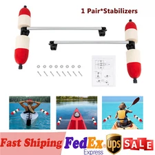 1 Pair Kayak Canoe PVC Stabilizer System Outrigger Arms Fishing Sidekick Kit