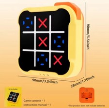 Electronic Tic Tac Toe Game - Portable Memory  Logic Toy for Kids  Adults
