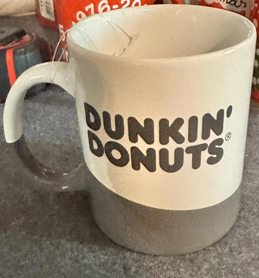 Dunkin' Donuts 16 Oz. Ceramic Coffee Mug 2017 Grey Wave, New NWT Collectible - Image 2 of 4