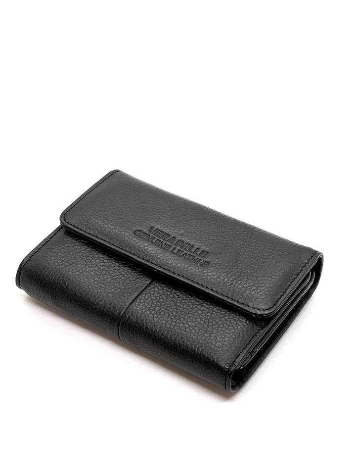 Mini Portafoglio Piccolo Donna Ragazza in vera pelle Universale Resistente Moda - Immagine 2 di 4