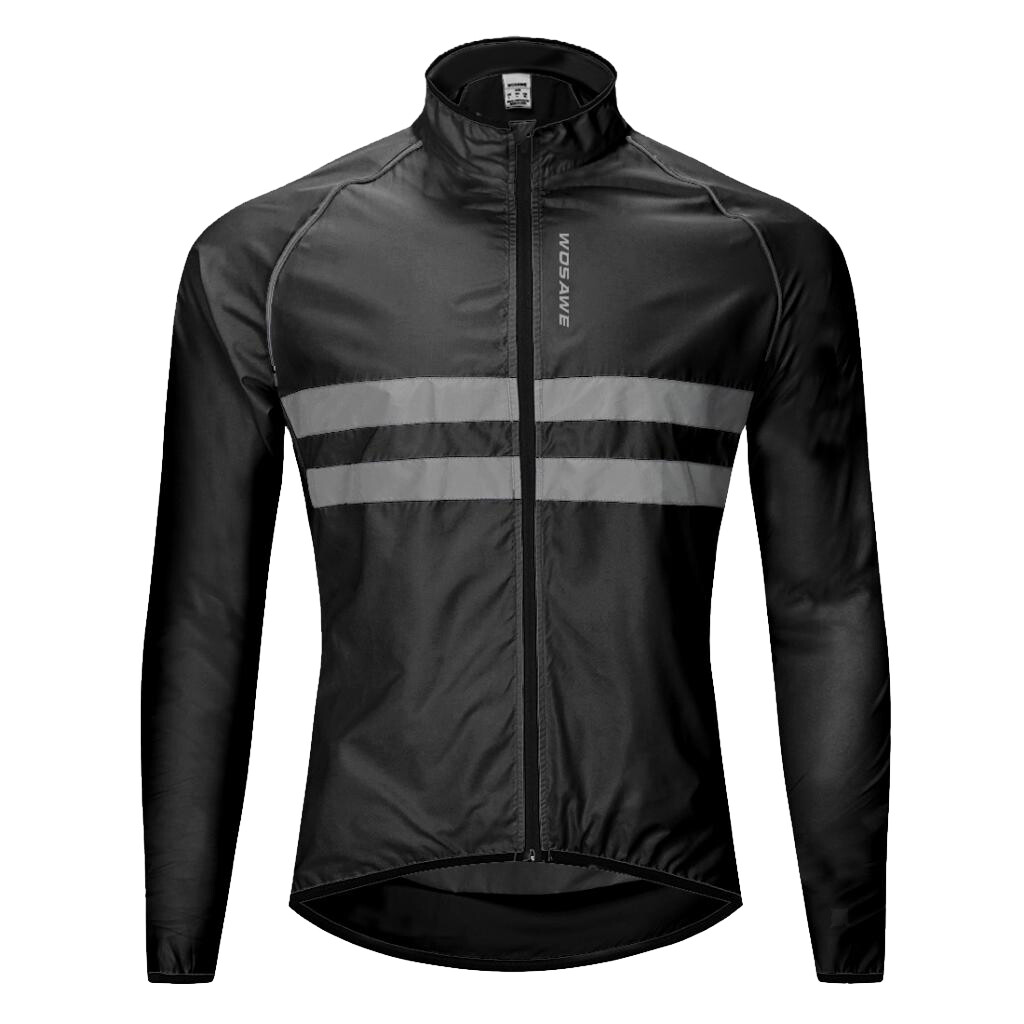 Men Women Breathable Running Riding Coat Jersey Windproof Long