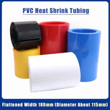 180mm Flat Width PVC Heat Shrink Tubing Battery Sleeve Insulation Protection