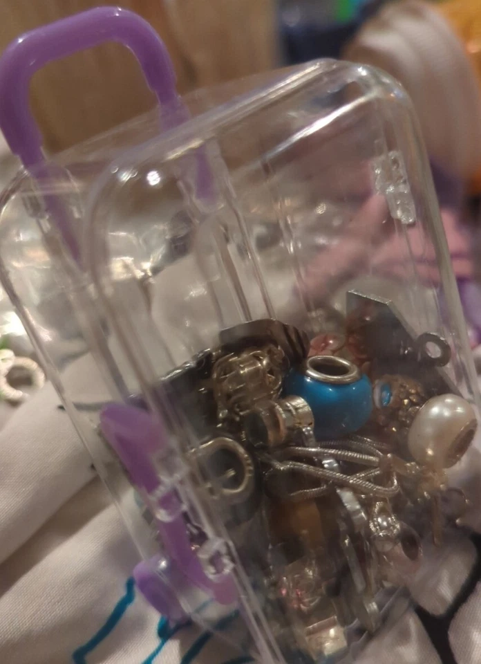 Nuevo Enorme Lote Mixto De Dijes Cuelga 925 Cuentas 4Europeas Con Pulsera Lote U002 Foto 2 de 4