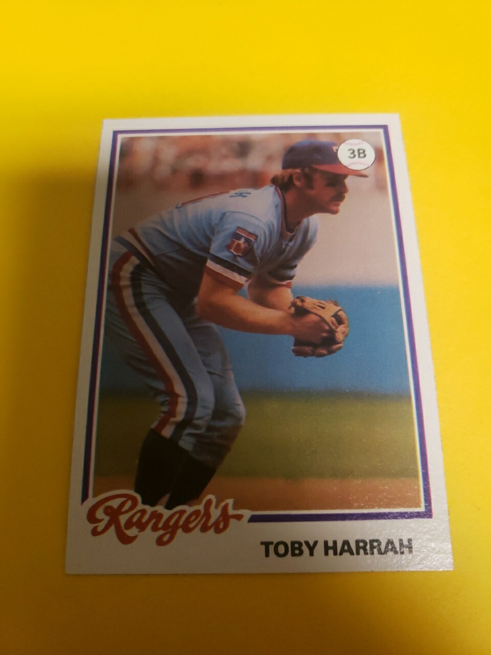 1978 Topps Burger King Restaurant Texas Rangers Toby Harrah #13