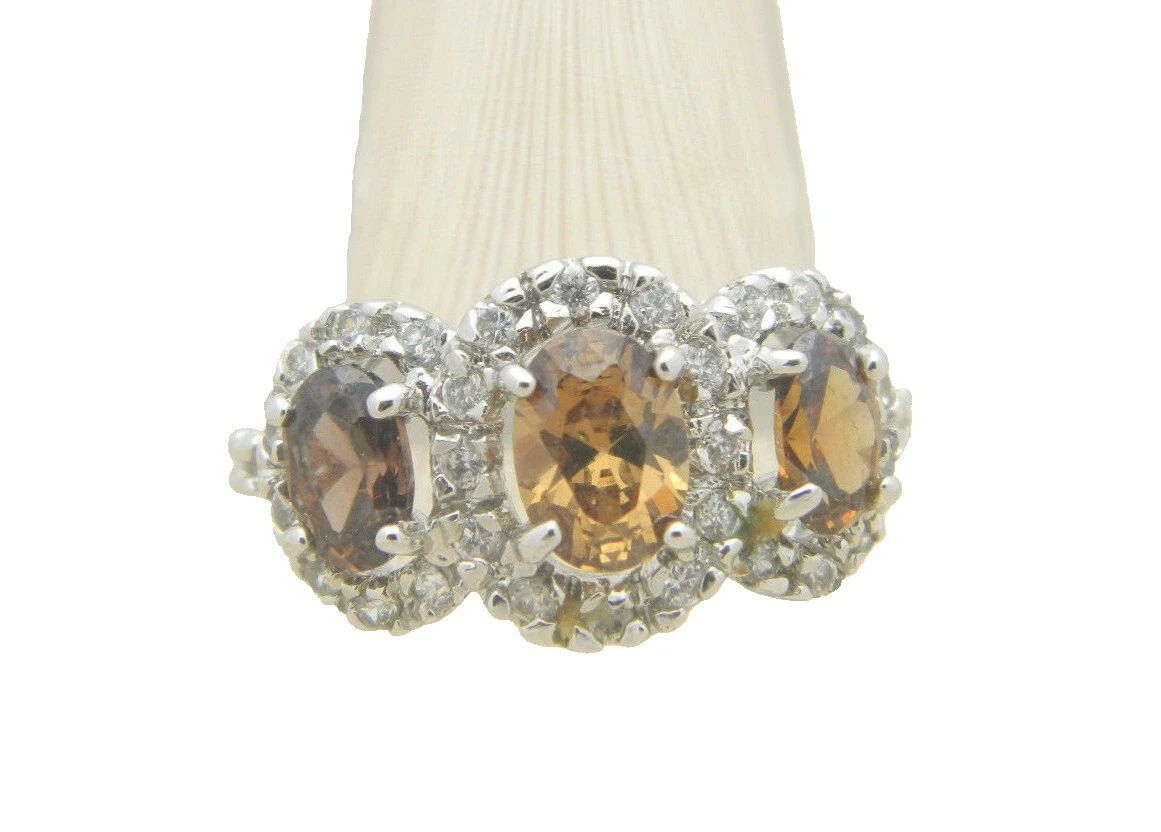 Brown Stone Fashion Rings 7.25 Ring