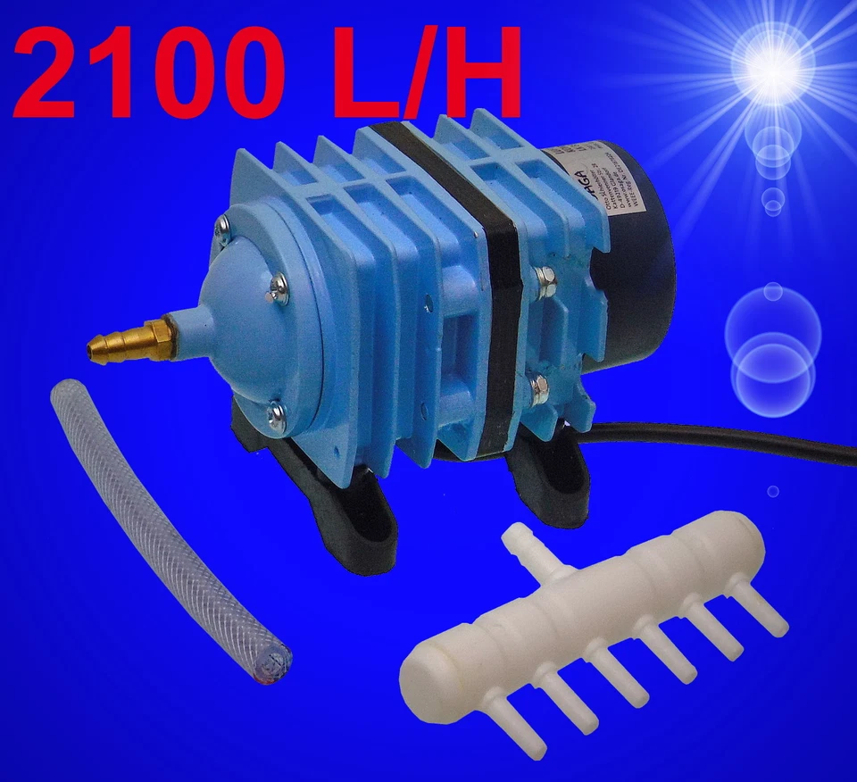 Aquarium Teichbelüfter ❤️ OSAGA LUFTKOMPRESSOR ❤️ Sauerstoffpumpe Zubehör Koi