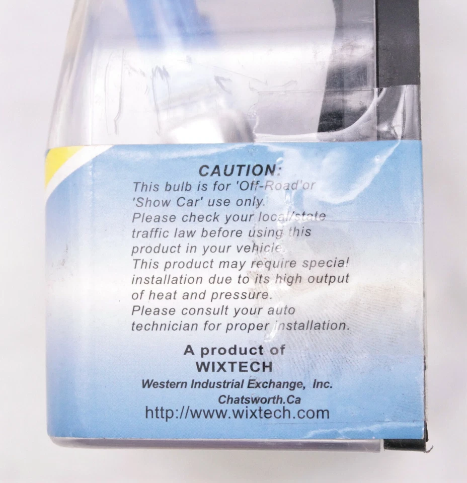 Wixtech Xenon Boost Super 55 Watt White Headlights Part Number - 43409 - Image 3 of 3