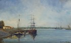 LECOMTE Paul Emile (1877-1950) French painter. Oil on table