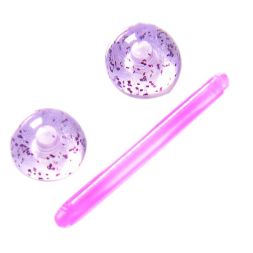 5Pcs/Set Mixed Acrylic Ball Barbell Soft Bar Tongue Ring Studs Body PiercingBME - Picture 6 of 8
