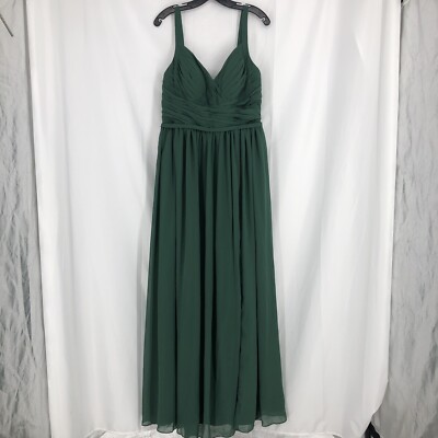 slim fit dress slacks Duntery A-Line Strapless Floor-Length Chiffon Bridesmaid Dress, Coral main image 1