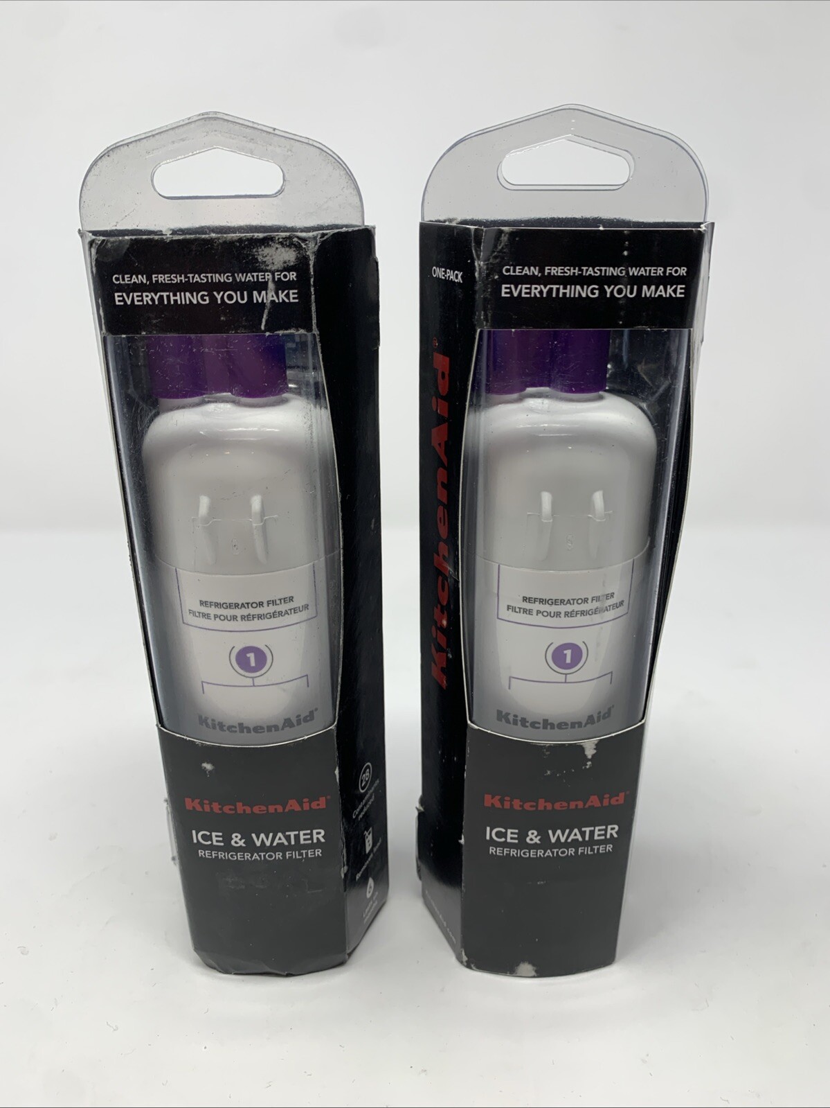 Lot Of 2 KitchenAid Refrigerator Ice and Water Filter 1 KAD1RXD1 Purple