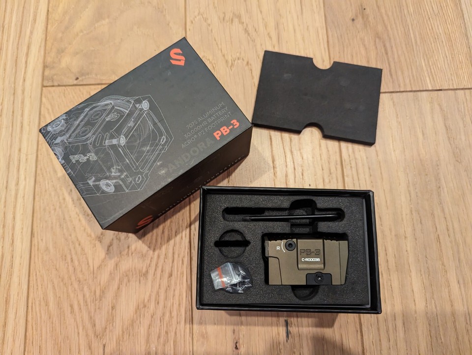 Lead and Steel Pandora PB3 FDE Acro Footprint 3moa Red Dot BNIB