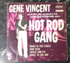 Gene Vincent Hot Rod Gang 1958 EP Capitol EAP 1-985 7 Inch Vinyl Record