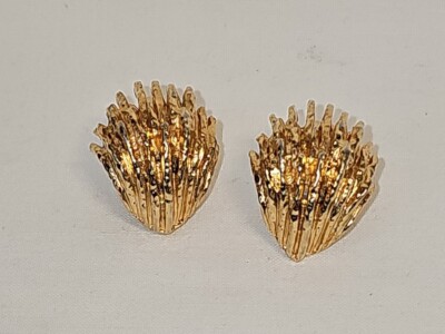 P&M Paris Ohrclips Clips Ohrschmuck hochw.Vergoldet France massive Ohrhänger