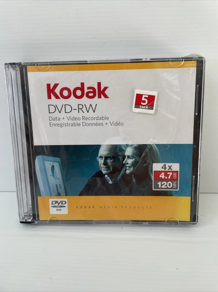 5 Pack KODAK DVD - R DVD - 16X 4.7GB 120min Printable Surface 5 Pack - Image 2 of 4