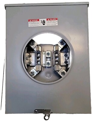 Siemens Talon UAT417-XG 200A 600VA 1P 4W/ 4 Jaw Meter Socket Continous 250A