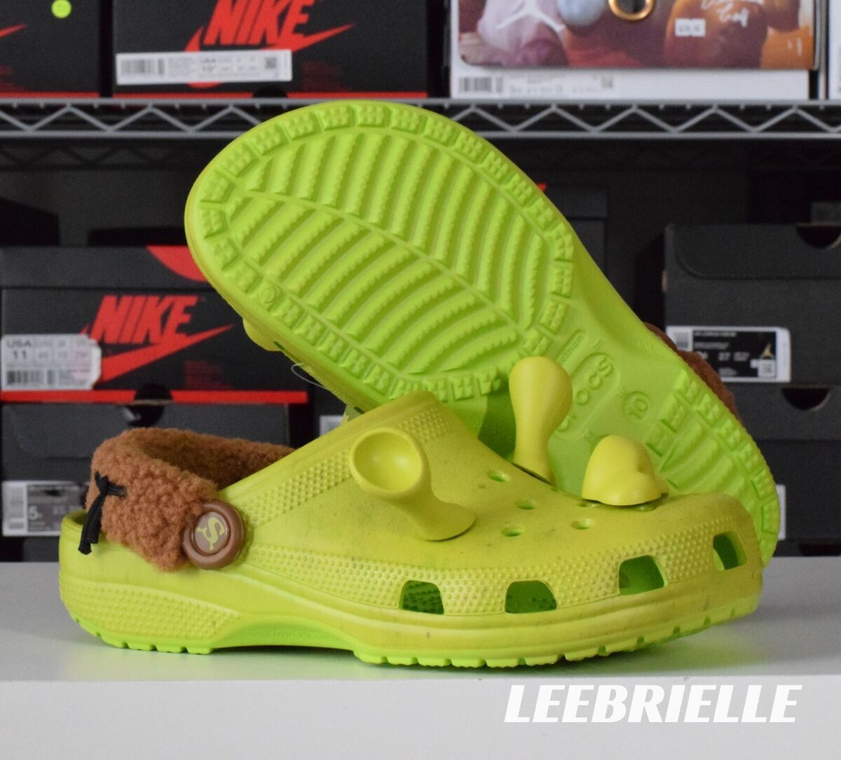 The Shrek x Crocs Classic Clog Is Taken Over by the Ogre's Face – Footwear  News