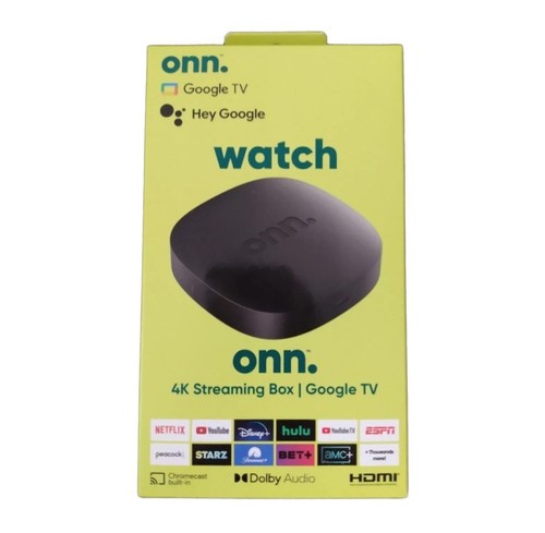 ONN Android Tv UHD Streaming Device 4K Resolution Tv Streaming Wi Fi  - Picture 1 of 2