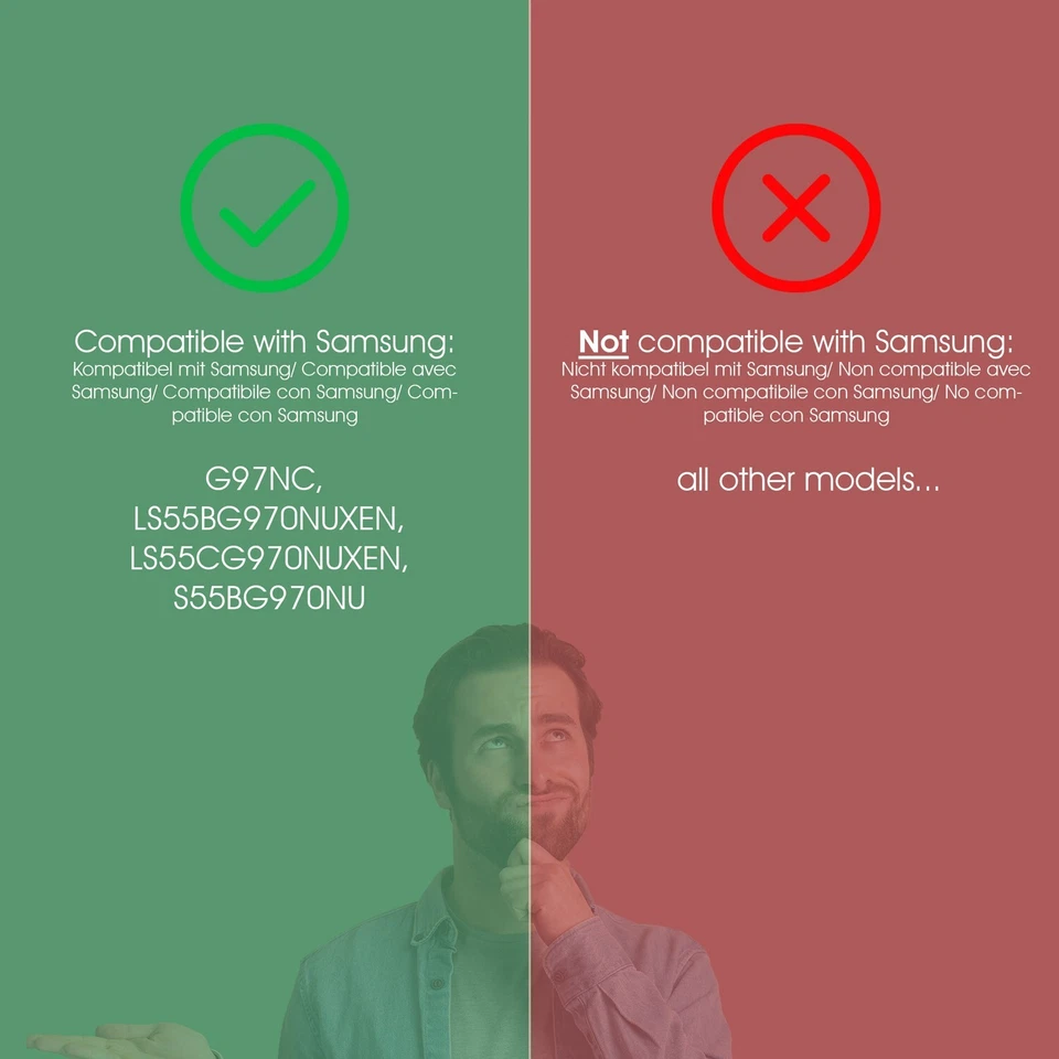 VESA Adapter für Samsung Odyssey ARK 55" / ARK 55" Gen2 Monitor - 200x200mm - Bild 2 von 3