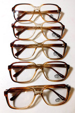 Vintage 5 Pc. Lot ELITE OPTICAL Harry Timber 54/19 Eyeglass Frame NOS O10