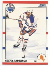 GLENN ANDERSON 1990-91 SCORE CARD NEAR MINT+ CONDITION