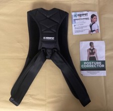 Grispot Posture Corrector, Unisex, Black, Adjustable, Made in USA