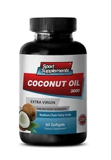 Fat Burner For Women - Coconut Oil 3000mg SS - Reduced Weight - Supplements 1B 