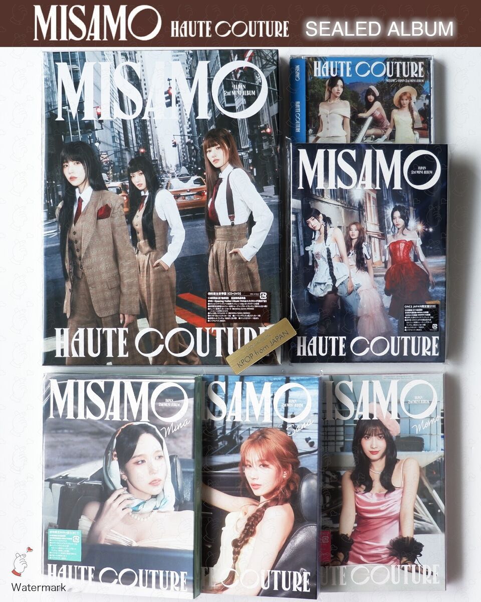 SEALED MISAMO HAUTE COUTUR ALBUM JAPAN MINA SANA MOMO ONCE SEALED MISAMO HAUTE COUTUR ALBUM JAPAN MINA SANA MOMO ONCE