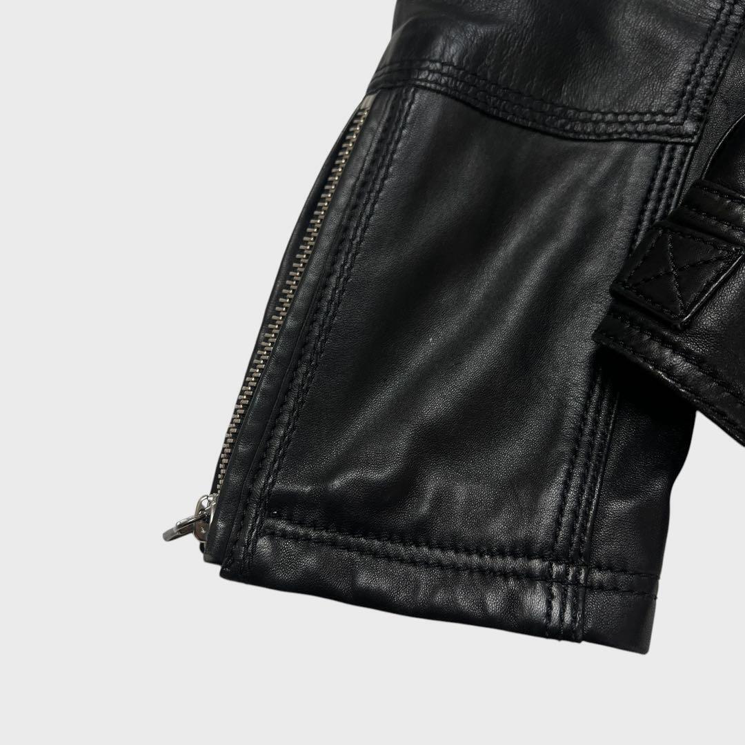 DOLCE&GABBANA D&G Leather Jacket Black Men's Size L From DOLCE&GABBANA D&G Leather Jacket Black Men's Size L From