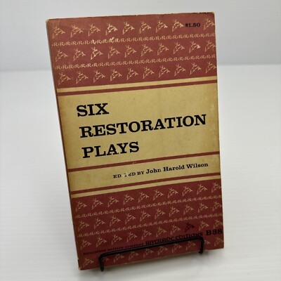 Six Restoration Plays 1959 PB Restoration Period English Plays The Country Wife
